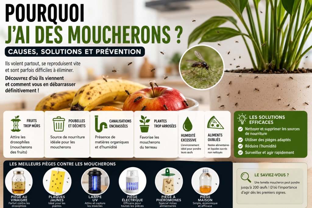 Moucherons dans la cuisine : comment les éliminer définitivement ?